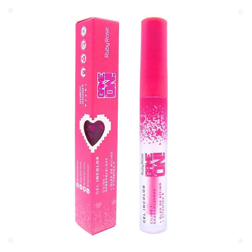 Ruby Rose Gel Incolor Cílios + Sobrancelhas Game On 3,8ml