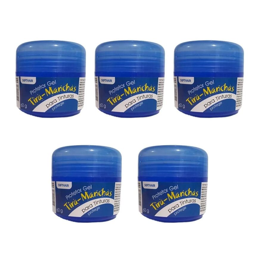 Soft Hair 5 Gel Protege a Pele Tintura de Cabelo Tira Mancha