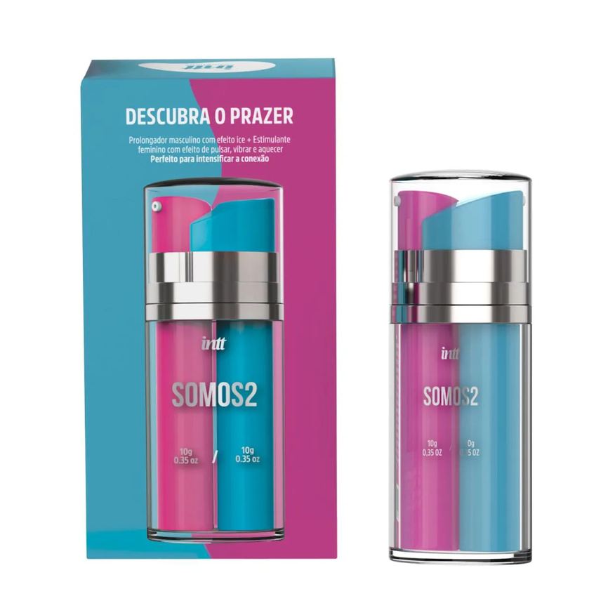 Intt Cosméticos Somos 2 - Gel Excitante Feminino e Gel Prolongador Masculino - Intt