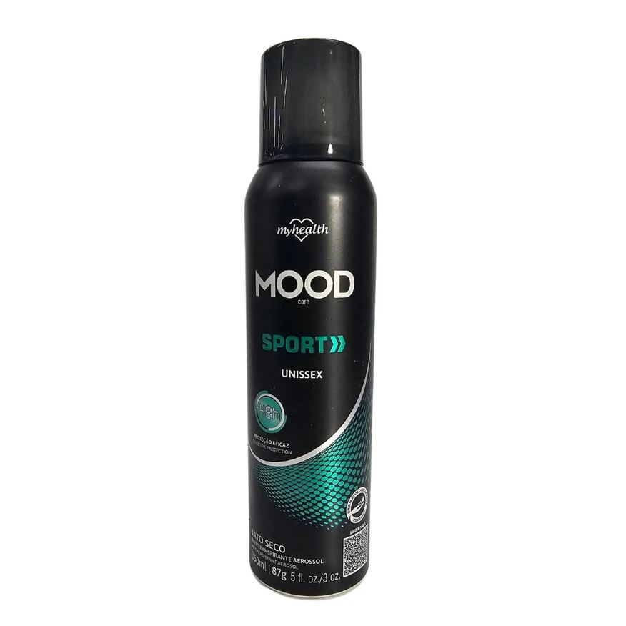My Health Desodorante Antitranspirante Aerossol Sport Unissex Mood Care 150ml / 87g