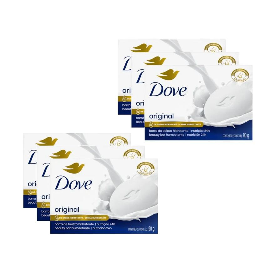 Dove Kit Sabonete Tradicional 90g C/6un
