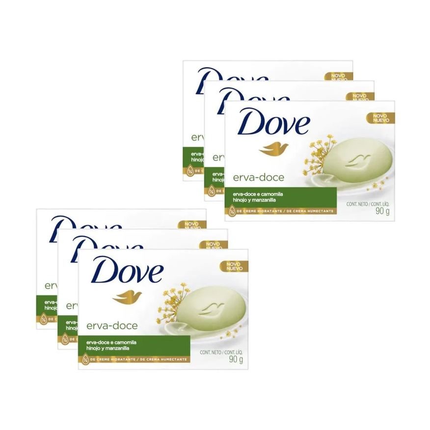 Dove Kit Sabonete Erva Docê 90g C/6un