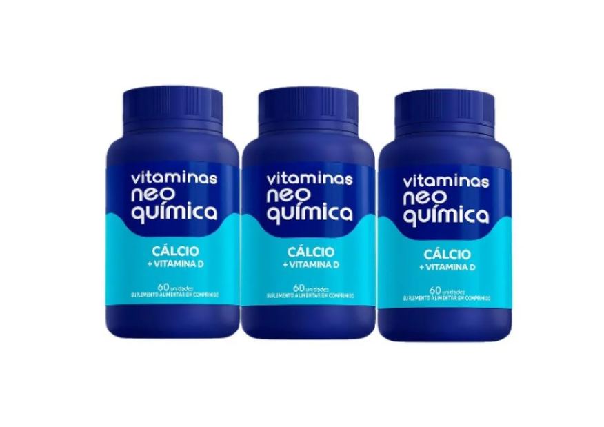 Neo Química Kit 3 Suplemento Cálcio 60cpr