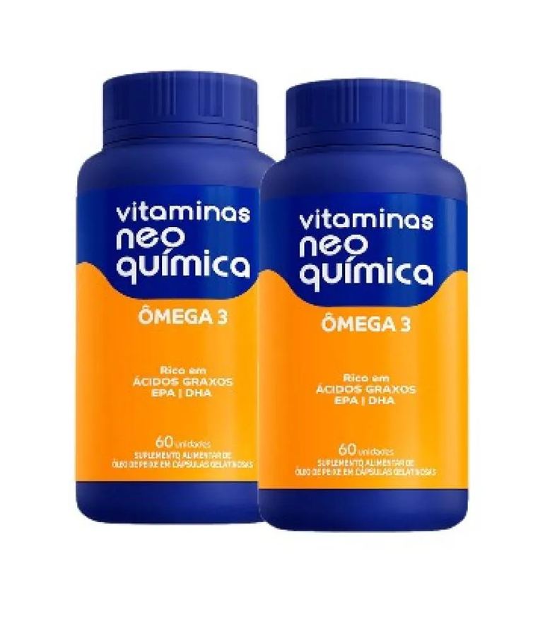Neo Química Kit com 2 Ômega 3 Neo Quimica - 60 cápsulas