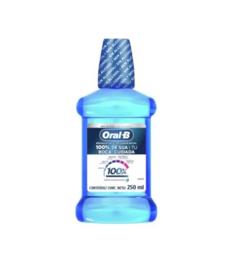 Oral-b Antisséptico Bucal 100% Menta Refrescante 250ml
