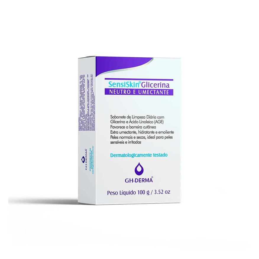 GH Derma Sabonete em Barra SensiSkin Glicerina Neutro e Umectante 100g