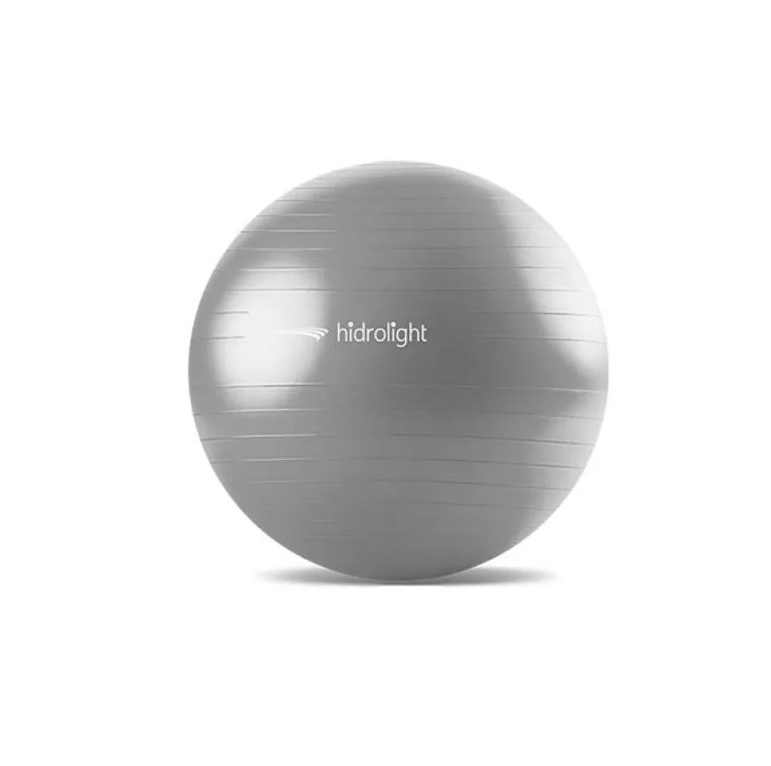 Hidrolight Bola de Exercícios 75cm Anti-burst - Cinza - Padrão: Único