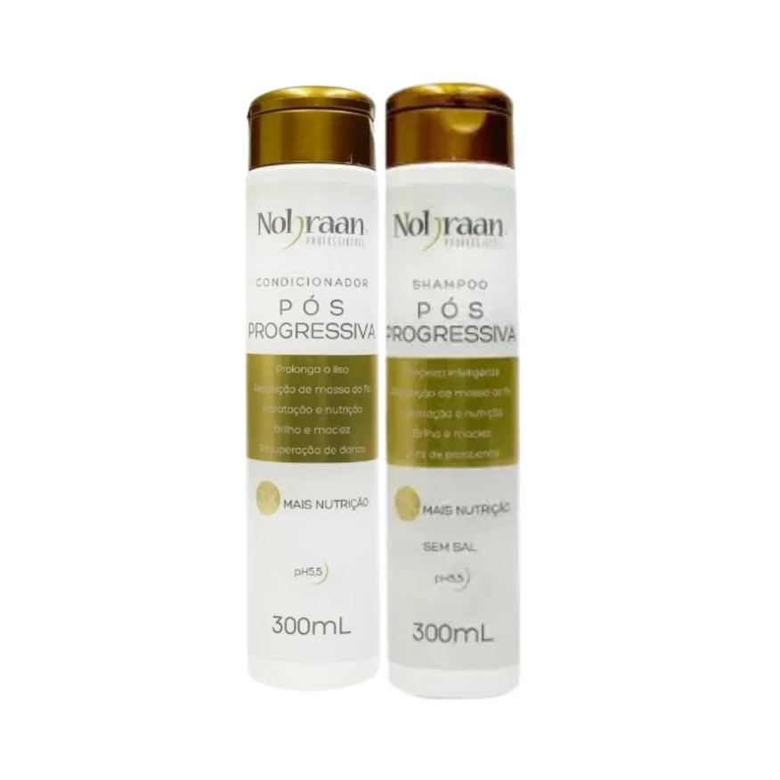 Cham S Industria De Cosmeticos Ltda Kit Pós Progressiva Shampoo + Condicionador - Nohraan