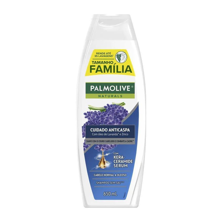 Palmolive Shampoo Tamanho Grande Naturals Anticaspa Lavanda 650ml