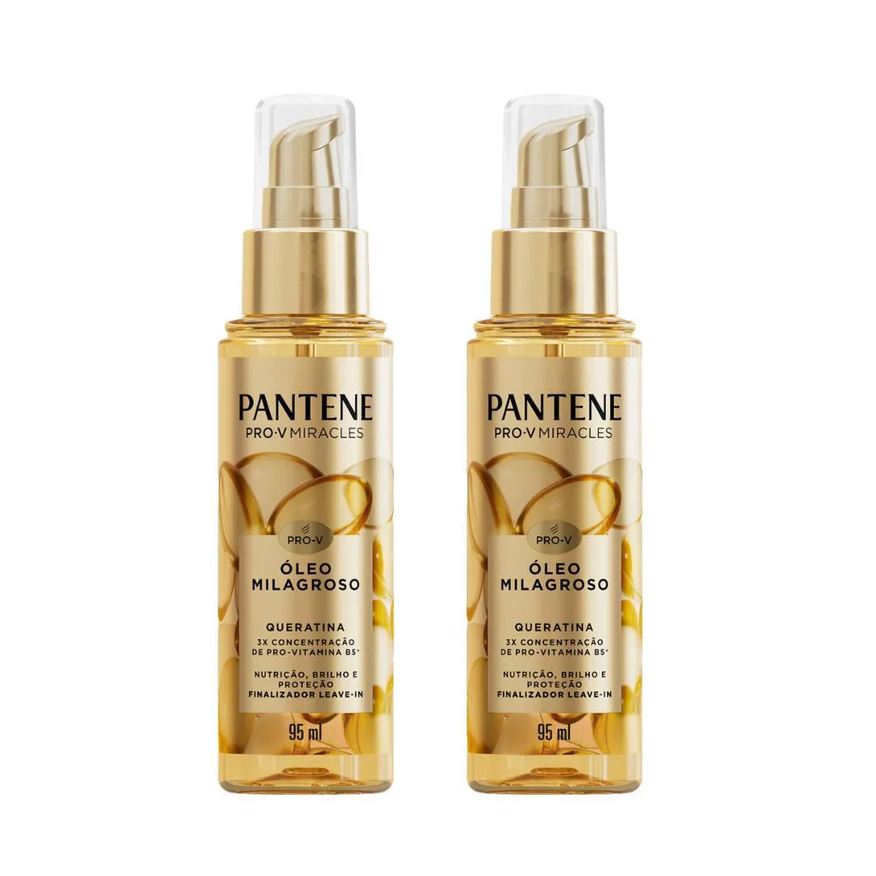 Pantene Kit 2 Óleos Queratina 95ml Cada