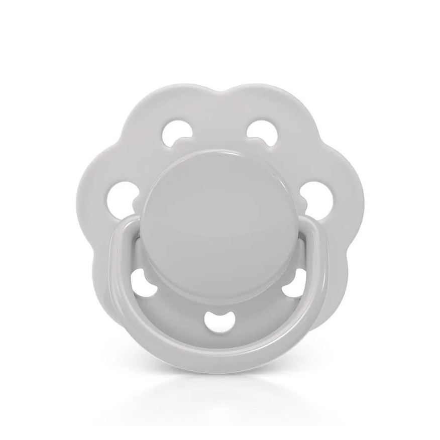 Lillo Chupeta Candy Style Bico Redondo em Silicone 0M+ Cinza