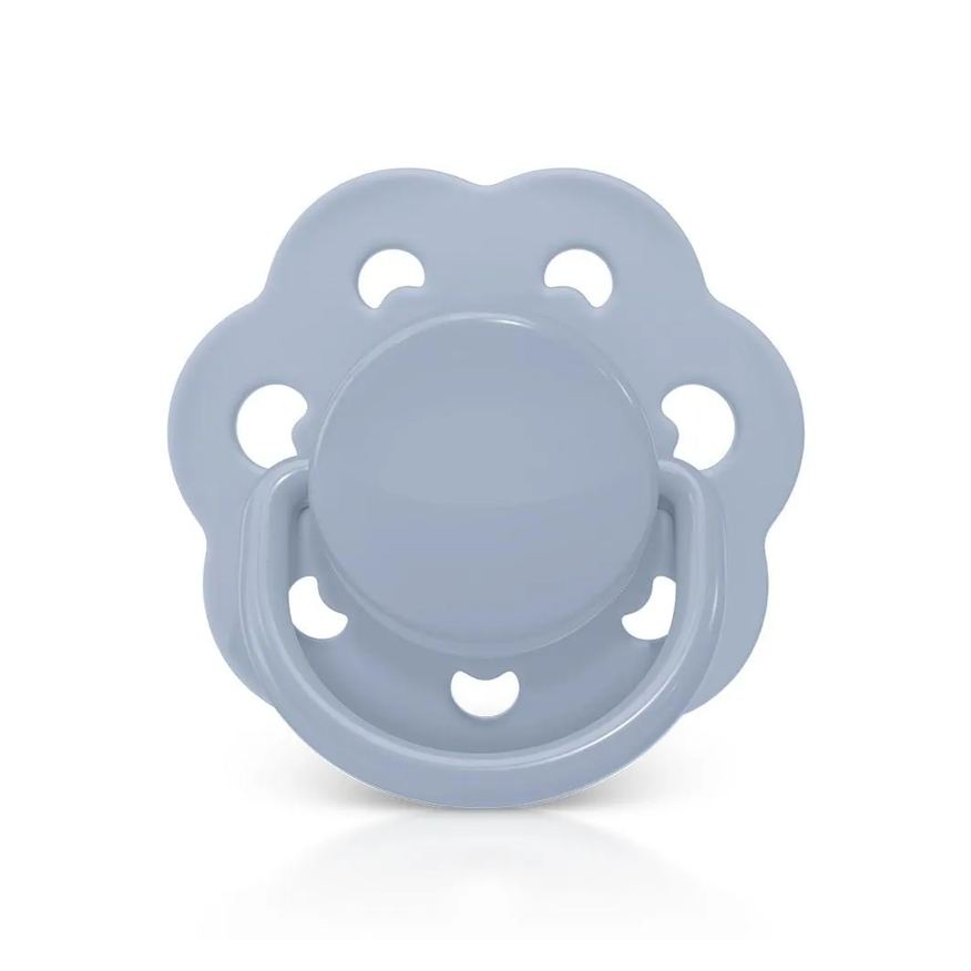 Lillo Chupeta Candy Style Bico Redondo em Silicone 6M+ Azul