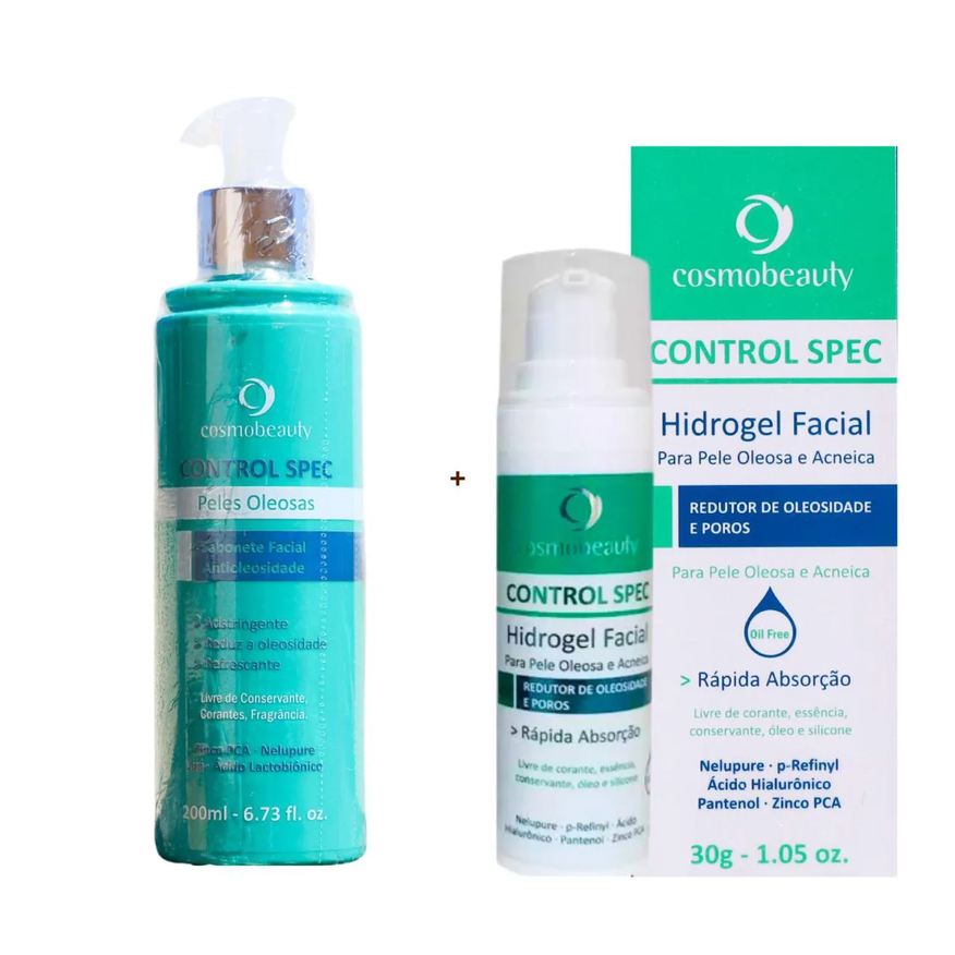 Cosmobeauty Kit Control Spec Sabonete + Hidrogel Anti Acne