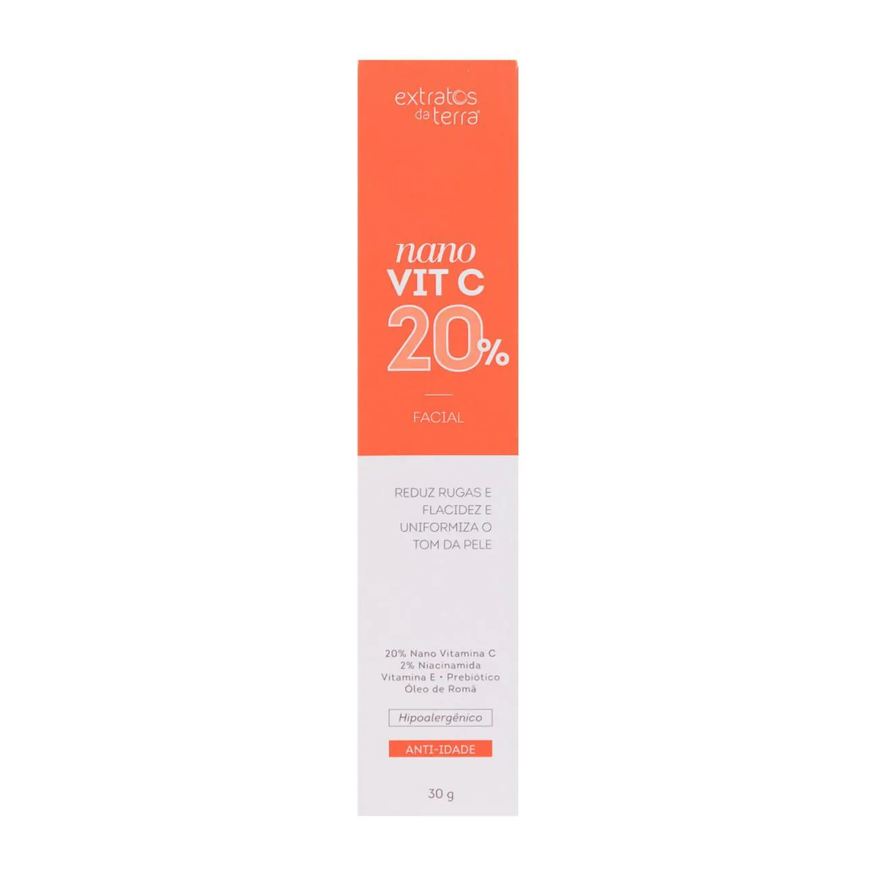Extratos da Terra Vitamina C Nano Vit C 20% Anti Idade 30g