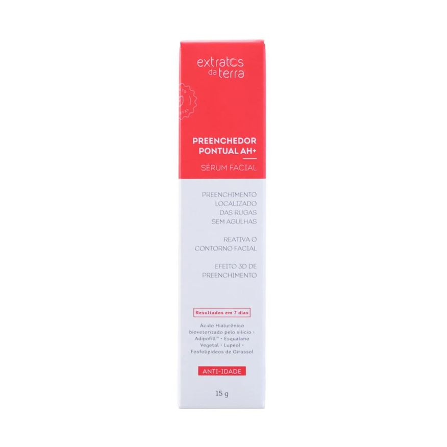 Extratos Da Terra Preenchedor De Rugas Ah+ Sérum Facial 15g