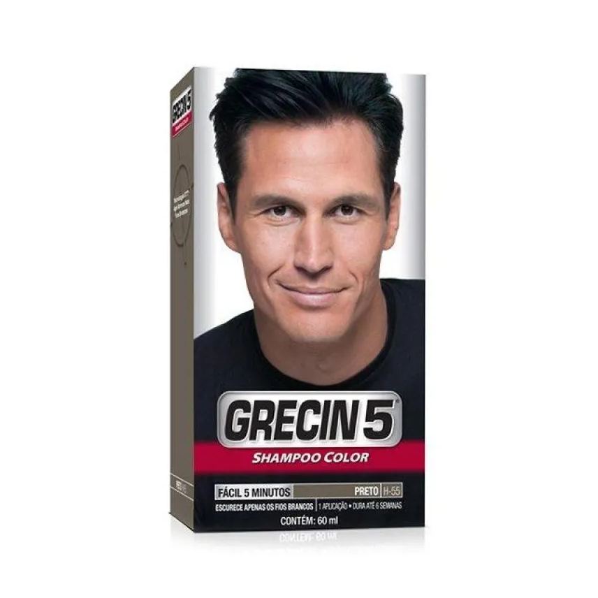 Grecin 5 Shampoo Preto (h-55) 60ml