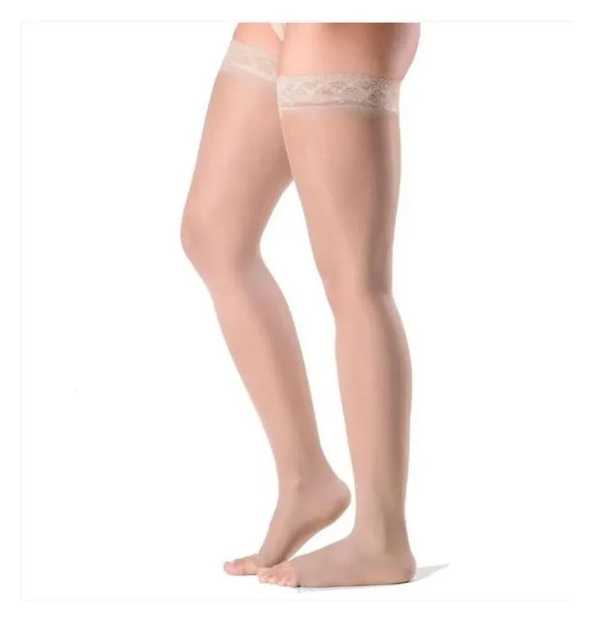 Sigvaris Meia 7/8 Ever Sheer 782A 20-30 Mmhg Ponteira Aberta P2 Natural Escura