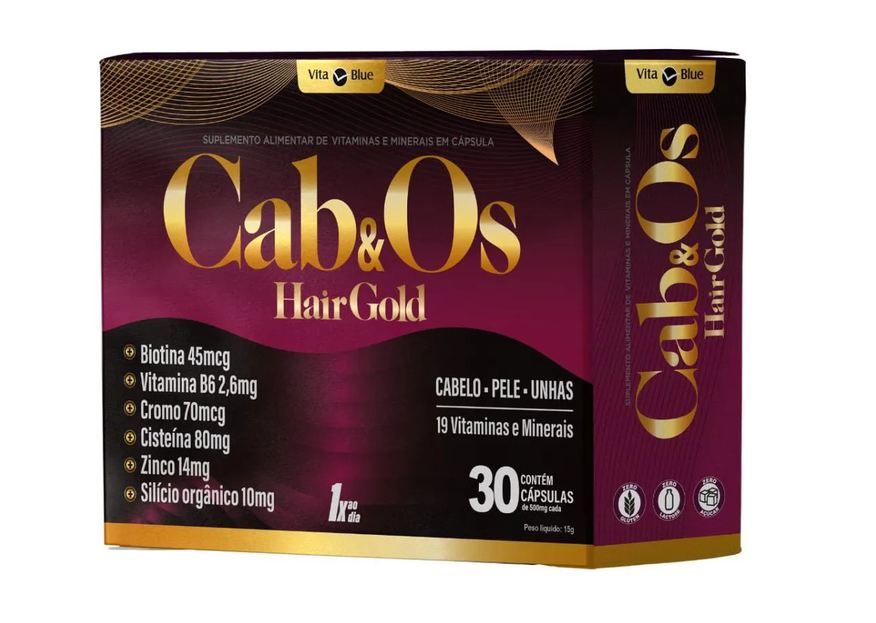 Vita Blue Cab&Os Hair Gold C/30 cápsulas