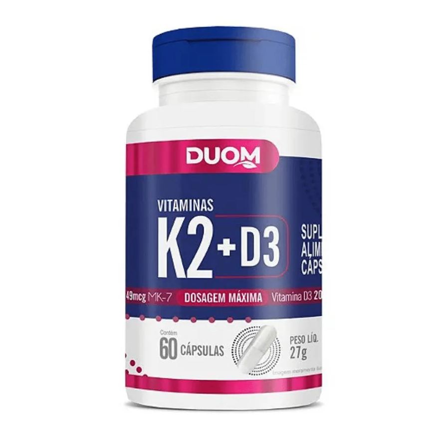 Duom Vitaminas K2 + D3 2000Ui C/60 cápsulas