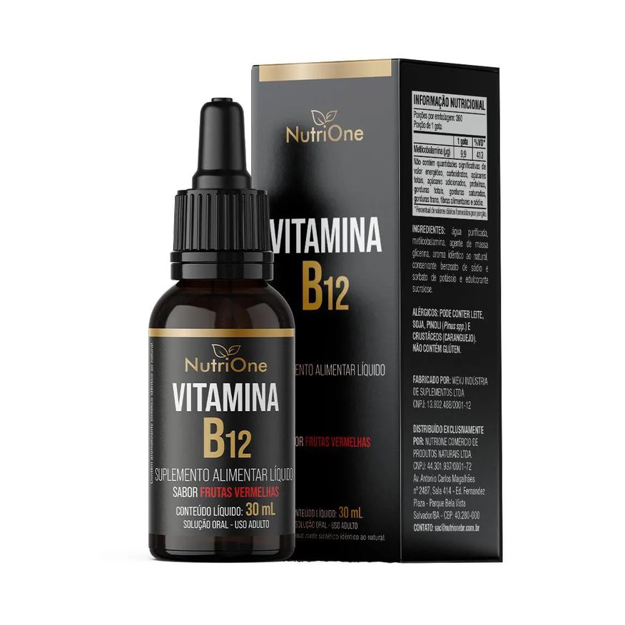 Nutrione Vitamina B12 Metilcobalamina Líquida Gotas 413% Vd