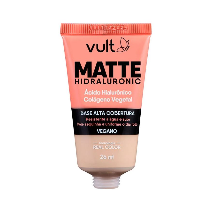 Vult Base Líquida Hidraluronic Matte 26ml - Cor V120