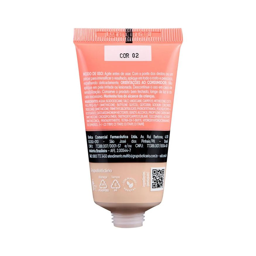 Vult Base Líquida Hidraluronic Matte 26ml - Cor V120