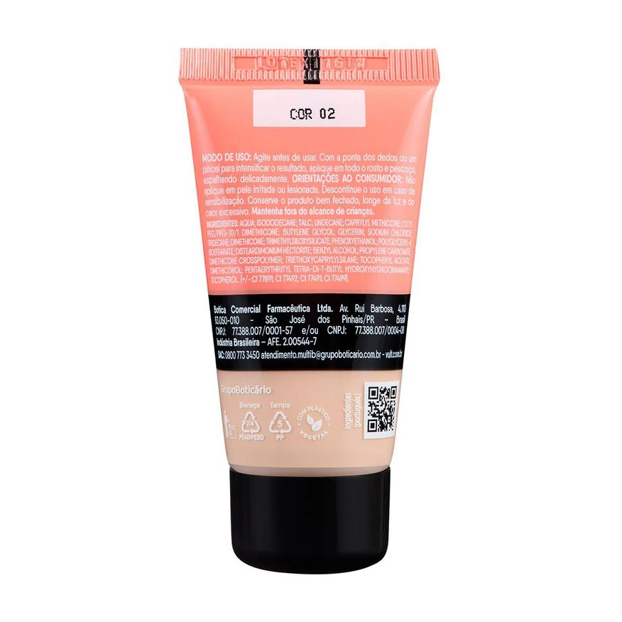 Vult Base Líquida Hidraluronic Matte 26ml - Cor V120