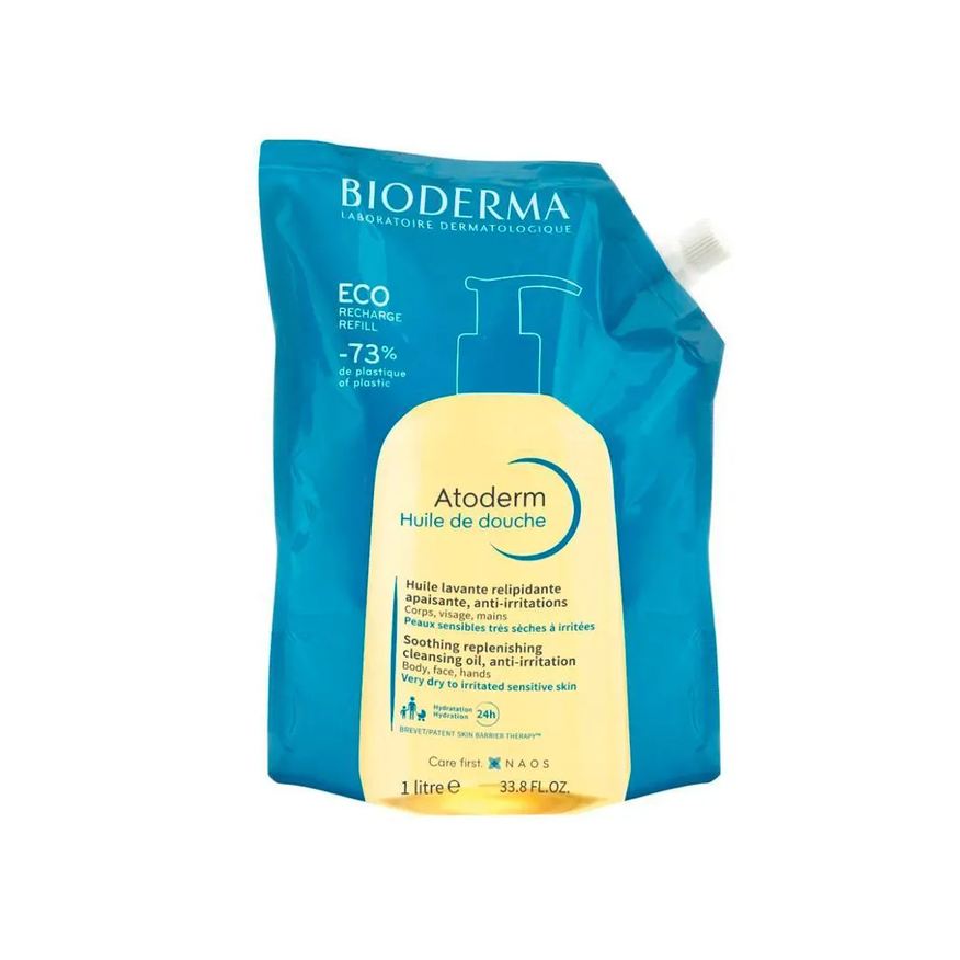 Bioderma Atoderm Huile Gel de Banho 1000ml Refil