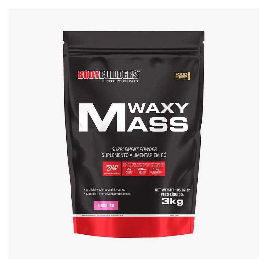 Bodybuilders Hipercalórico Waxy Mass 3kg (refil) – Morang