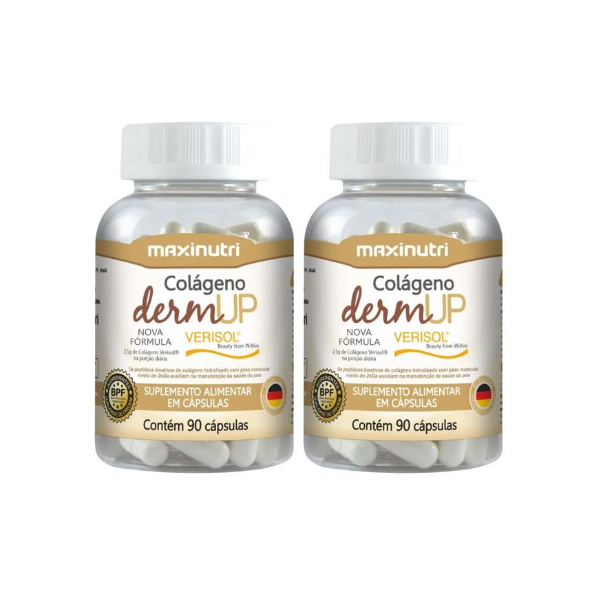 Maxinutri Kit C2 Suplemento Dermup Colágeno Reforço Pele