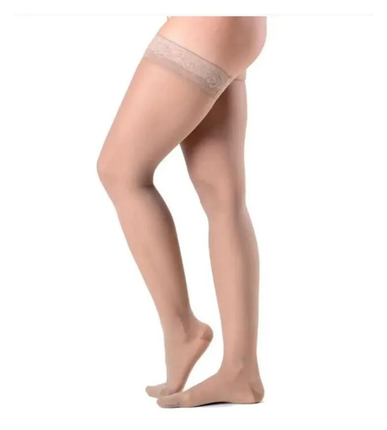 Sigvaris Meia 7/8 Audace 120B 15-20 Mmhg Ponteira Fechada Preta 2