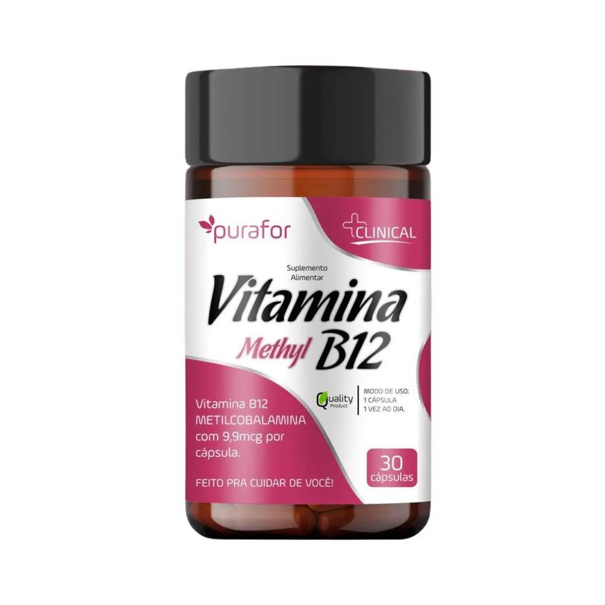 Purafor Vitamina B12 Metilcobalamina 9,9mcg por cápsula