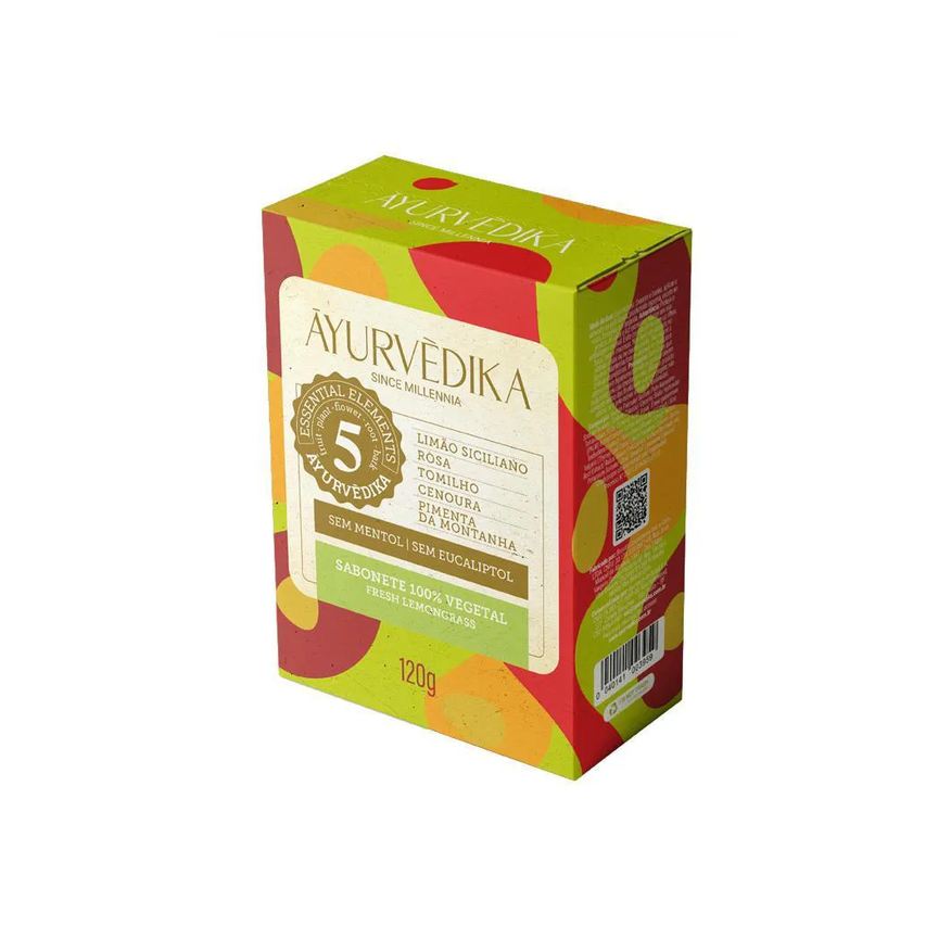 Ayurvedika Sabonetes Em Barra 100% Vegetais Ayurvédika Fresh Lemongrass
