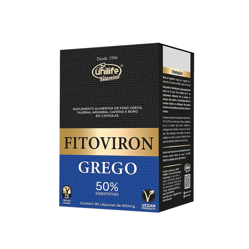 Unilife Fito Viron Grego - 90 cápsulas 500mg