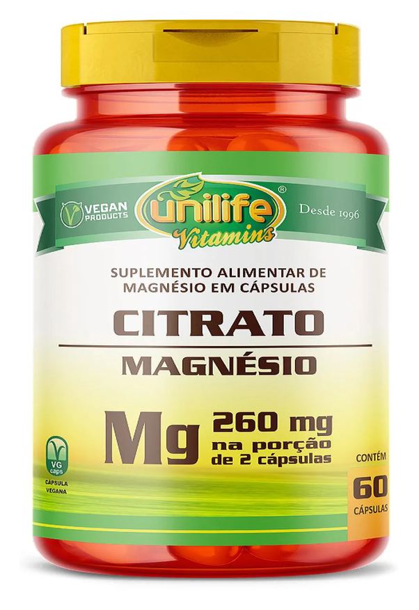 Unilife Magnésio Citrato - 60 cápsulas **lançamento