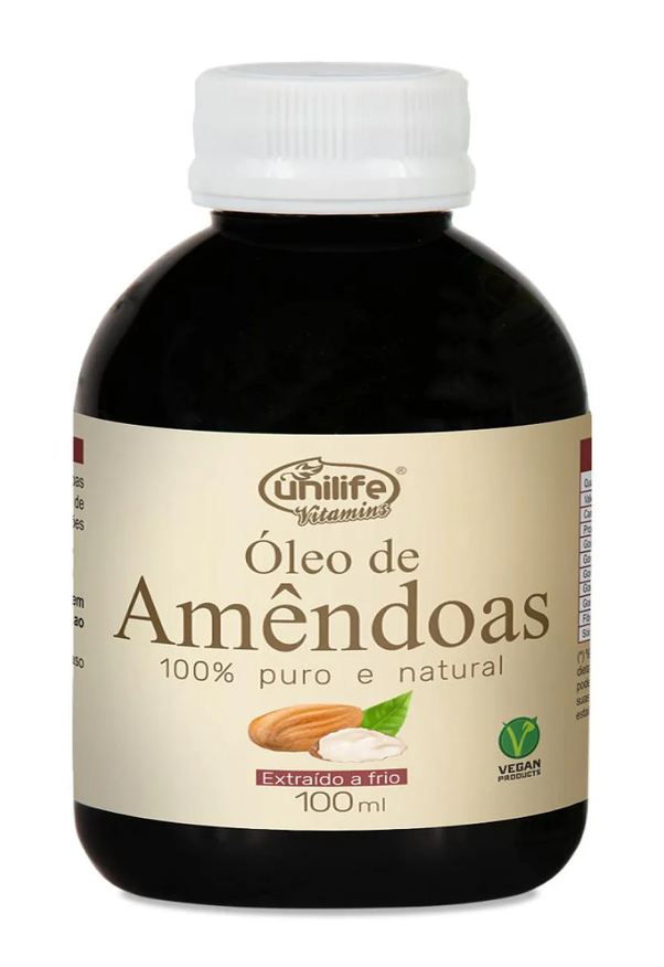 Unilife Óleo de Amêndoas 100% Puro - Extraído A Frio