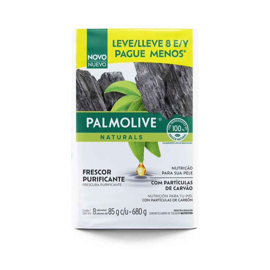 Palmolive Sabonete em Barra Naturals Frescor Purificante 8 Unidades de 85g
