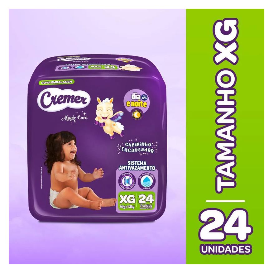 Cremer Fralda Econômica Xg 24 unidades