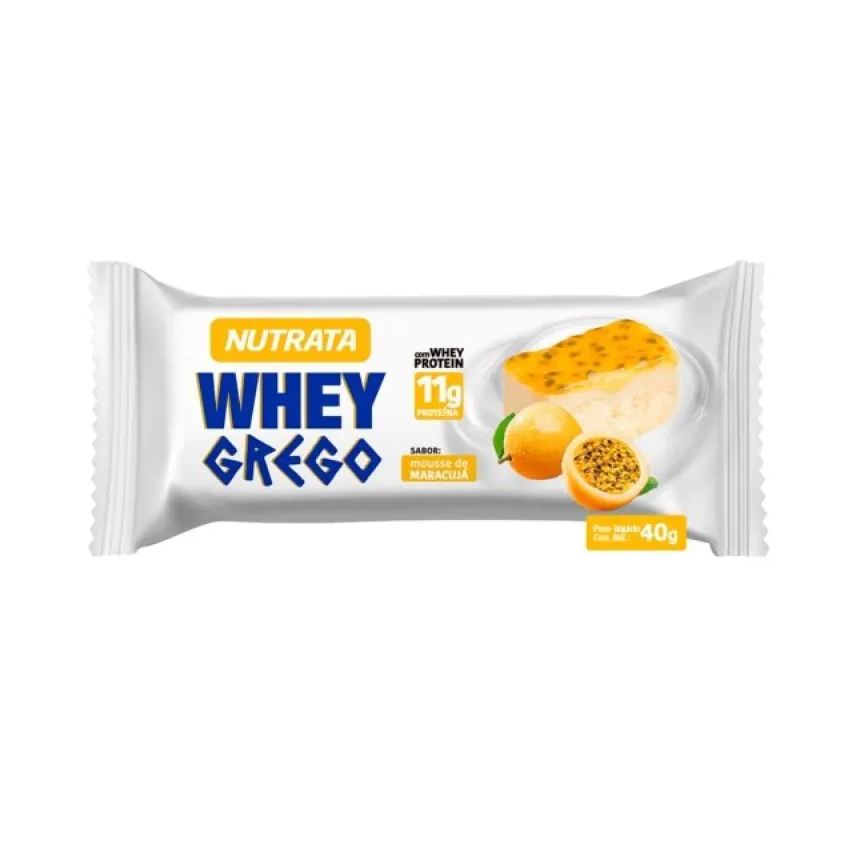 Nutrata Whey Grego Bar (40g) - Sabor: Mousse de Maracujá