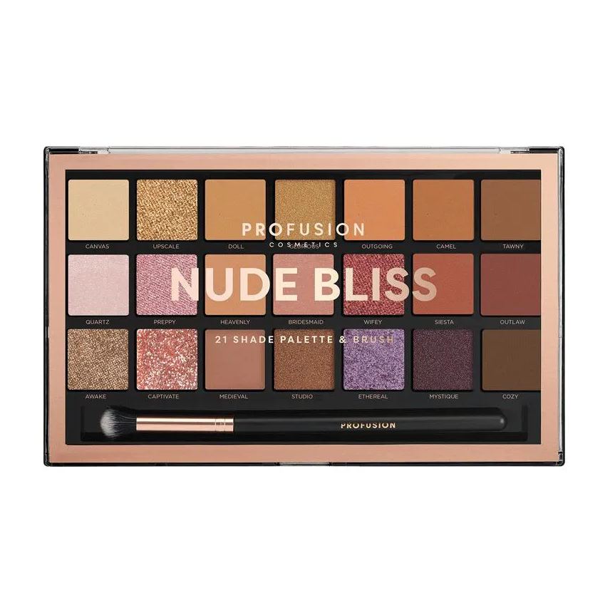 Profusion Cosmetics Paleta de Sombras Profusion Nude Bliss 21 Cores