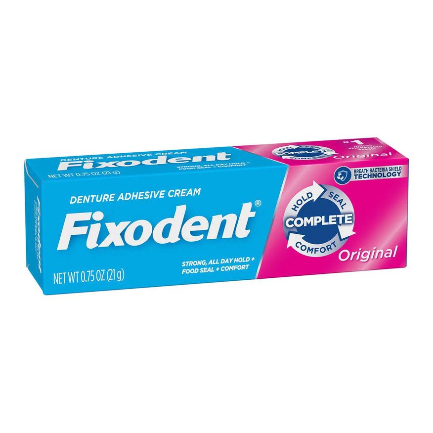 Fixador Creme de Dentadura Fixodent Original com 21g