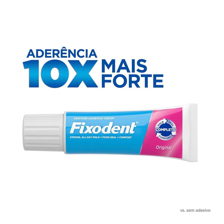 Fixador Creme de Dentadura Fixodent Original com 21g