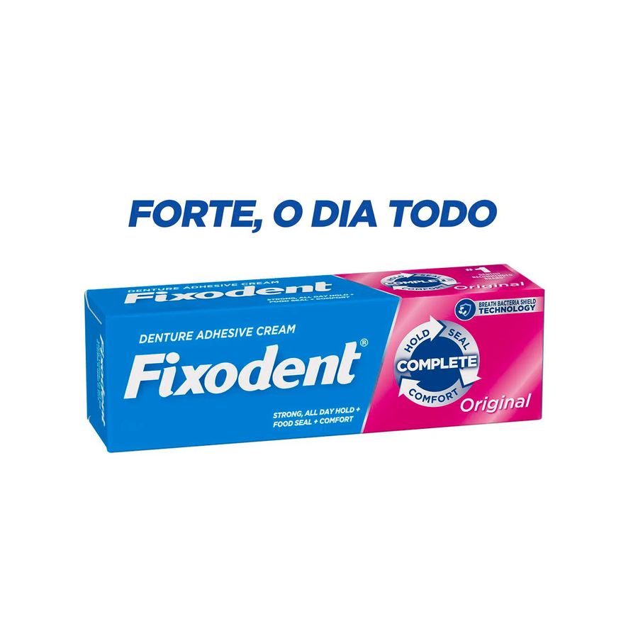 Fixador Creme de Dentadura Fixodent Original com 68g