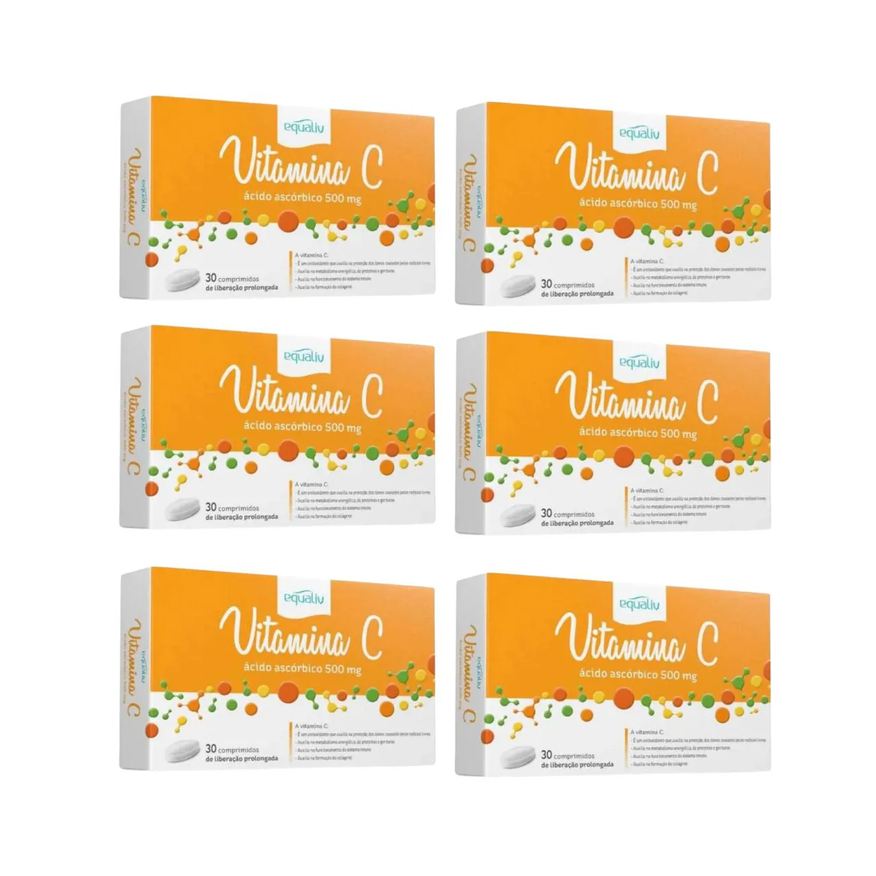Equaliv Kit C6 Suplemento Vitamina C Ideal para Imunidade