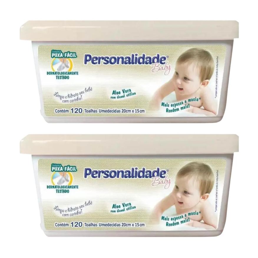 Eurofral Kit C2 Toalhas Umedecidas C120 Pote – Personalidade Baby