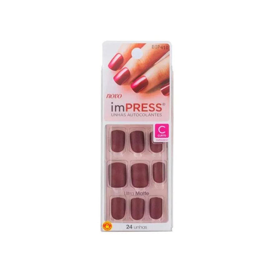 Kiss Unha Impress Color Sexy Lady Bip410br