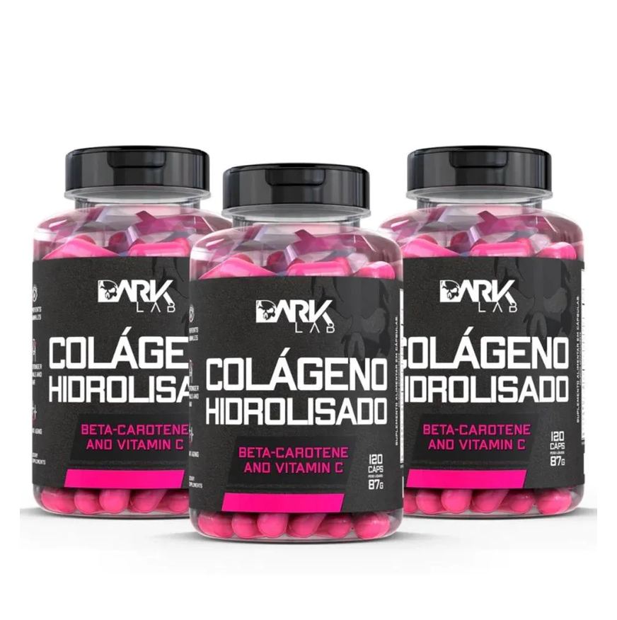 Dark Lab Kit 3x Colágeno Hidrolisado 120 Capsulas Collagen (360 Cápsulas)