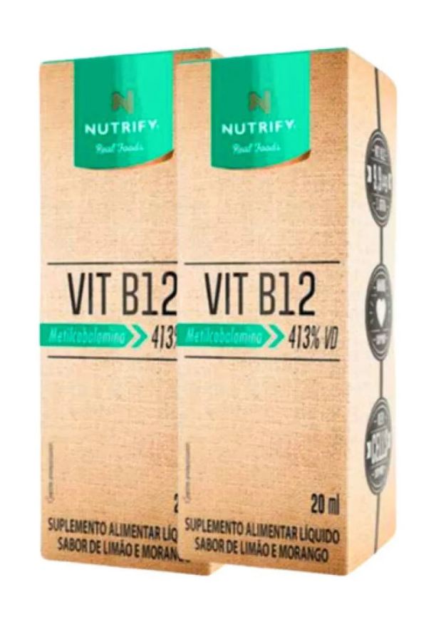 Nutrify Real Foods Kit 2 Vitamina B12 Metilcobalamina 413% Nutrify 20ml