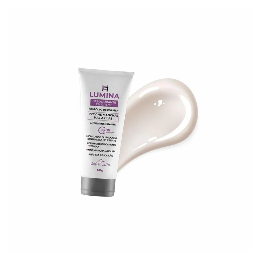 Sofisticatto Cosméticos Desodorante em Creme Antimanchas Roupa e Axilas Escuras 60g
