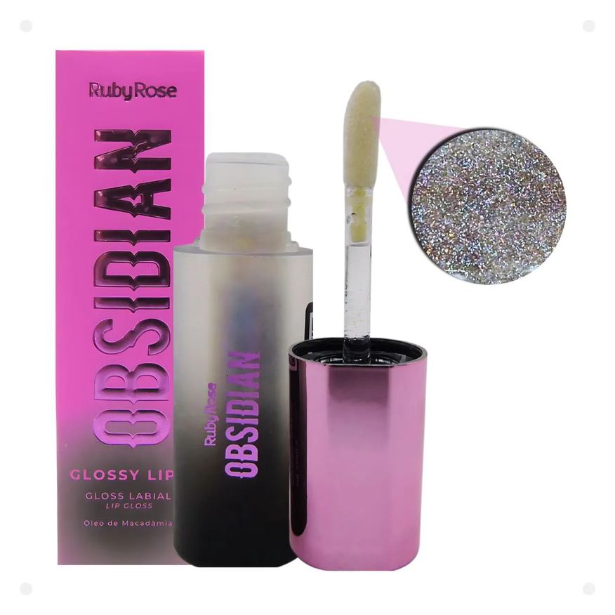 Ruby Rose Gloss Labial Obsidian Glossy Lips Sunstone Hb-7200-2